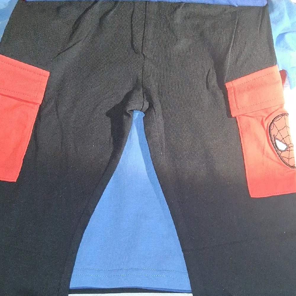 Marvel Spider-Man Kids Costume Set - Black, Red, and Blue - Picture 4 of 8